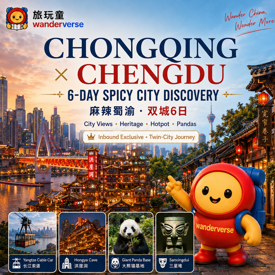 1 (1) - 副本 CHENGDU&CHONGQING 6-Day Tour - 图片 1